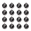 Platinum Plated Alloy Charms ENAM-S118-02P-P-2