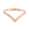 PVD Vacuum Plating 304 Stainless Steel Finger Ring for Women RJEW-C086-23-P-1
