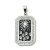 Ion Plating(IP) 304 Stainless Steel Pendants STAS-C101-08P-03-1