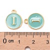 Golden Plated Alloy Enamel Charms ENAM-S118-05I-3