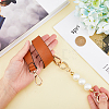 Imitation Leather Bag Straps & Plastic Imitation Pearl Beaded Extender FIND-WH0126-373C-3