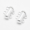 Sterling Silver Slide Lock Clasps STER-K035-01-3