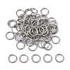 Tarnish Resistant 304 Stainless Steel Open Jump Rings STAS-Q186-02-8x1mm-1