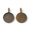 Alloy Pendant Cabochon Settings LS-PALLOY-A13368-AB-NR-2