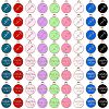 72Pcs 9 Colors Alloy Enamel Pendants ENAM-SZ0001-79A-05-1