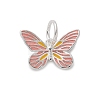 925 Sterling Silver Enamel Butterfly Charms STER-D300-28P-05-1