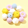 5 Styles Food Grade Eco-Friendly Silicone Beads SIL-FS0001-24-7