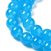 Baking Paint Imitation Jade Glass Round Bead Strands DGLA-Q021-8mm-13-3