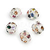 Brass Rhinestone Beads RB-H034-6-4