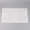Resin with Hot Melt Adhesive Heat Transfer Film DIY-WH0257-08-2