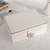 High Capacity Imitation Leather Jewelry Storage Boxes PW-WG27605-03-1