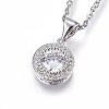 304 Stainless Steel Pendant Necklaces NJEW-L146-01P-1