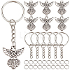 DIY Angel Charm Keychain Making Kits DIY-SC0019-04-1