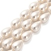 Electroplate Shell Pearl Beads Strands BSHE-G010-10x16mm-01-1