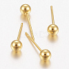 304 Stainless Steel Stud Earrings EJEW-F155-02G-B-1