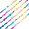 2 Strands Gradient Color Electroplated Synthetic Non-magnetic Hematite Beads Strands G-TA0002-86C-2