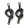 304 Stainless Steel Knot Links Connector Charms STAS-K290-02EB-1