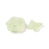 Frosted Transparent Acrylic Beads OACR-U006-03E-2