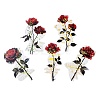 Rose Waterproof PET Stickers Set DIY-G118-02B-1