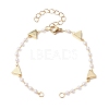 Handmade CCB Plastic Imitation Pearl Beaded Chains Bracelet Making AJEW-JB01150-25-1