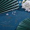 8 Pairs 2 Colors 304 Stainless Steel Earring Findings STAS-BBC0009-72-4