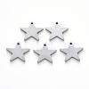 Tarnish Resistant 304 Stainless Steel Charms STAS-N092-67-1