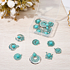 20Pcs 10 Styles Bohemia Styles Alloy & Acrylic Pendants FIND-SC0022-80-6
