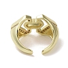 Brass Micro Pave Cubic Zirconia Open Cuff Ring RJEW-K256-56G-3