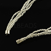 Pearl Jewelry Sets: Bracelets and Necklaces SJEW-R043-03-4