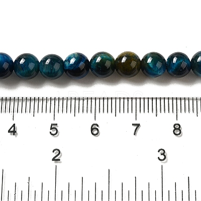 Grade AB+ Dyed Natural Tiger Eye Beads Strands G-G102-A02-02-1