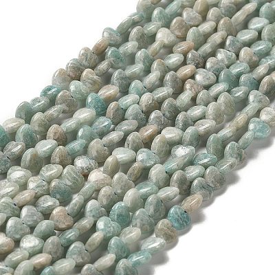 Natural Amazonite Beads Strands G-P575-C12-6mm-1