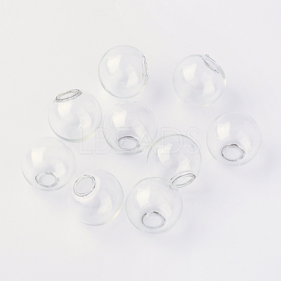 Round Mechanized One Hole Blown Glass Globe Ball Bottles X-BLOW-R001-14mm-1