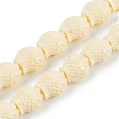 Synthetic Coral Carved Beads Strands CORA-C003-13B-1