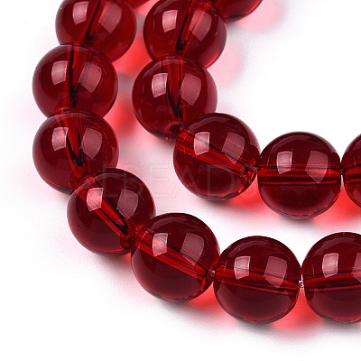 Transparent Glass Beads Strands GLAA-T032-T4mm-20-1