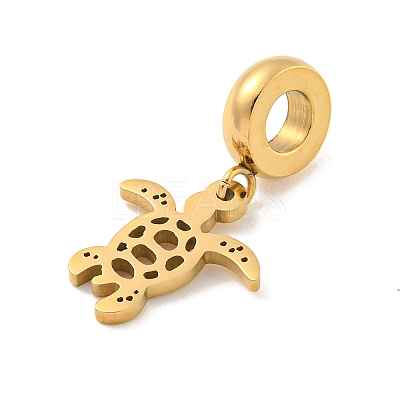 304 Stainless Steel European Dangle Charms STAS-U005-18G-1