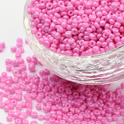 (Repacking Service Available) Baking Paint Glass Seed Beads SEED-C024-A-K2-1
