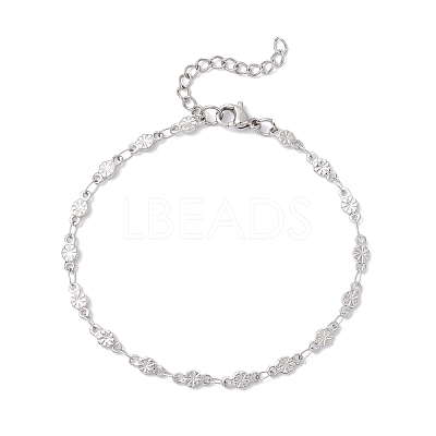 304 Stainless Steel Link Chain Bracelets for Women BJEW-JB12680-1