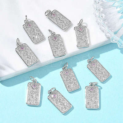 SHEGRACE Valentine's Day Brass Cubic Zirconia Pendants XGRQ3K497-552P-1