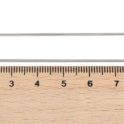 Tarnish Resistant 304 Stainless Steel Snake Chain Necklaces LS-NJEW-F196-14P-1