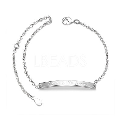 Brass Inspirational ID Bracelets JB540A-1