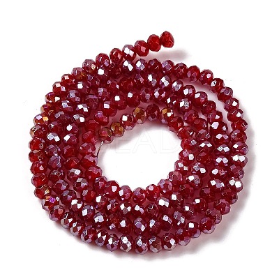 Baking Electroplate Glass Beads Strands DGLA-A039-J2MM-B19-1