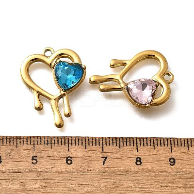 304 Stainless Steel Pendants STAS-Q346-10G-1