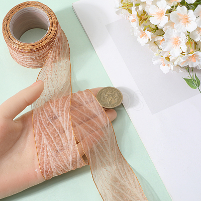 Polyester Pleated Ribbons SRIB-WH20020-005A-1