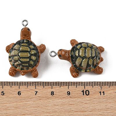 Opaque Resin Pendants RESI-G129-05-1