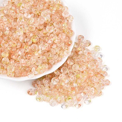 Baking Paint Transparent Glass Beads DGLA-T004-07H-1