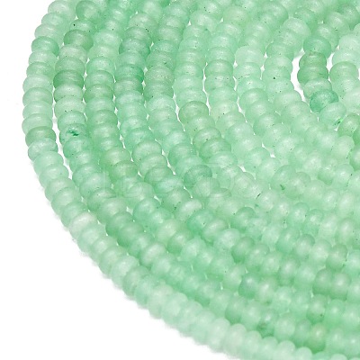 Natural Green Aventurine Beads Strands G-P575-A02-4x2mm-04-1