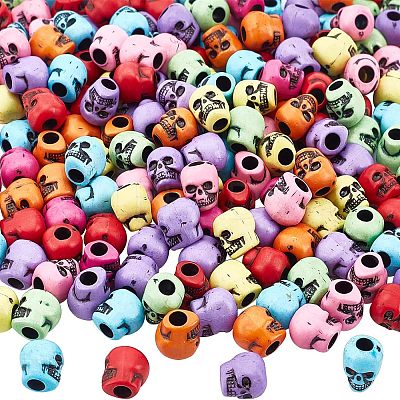 200Pcs Opaque Acrylic Beads SACR-NB0001-13-1