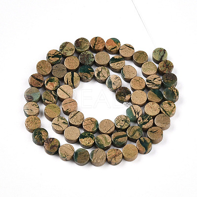Natural Verdite Stone Beads Strands G-N346-06A-03-1