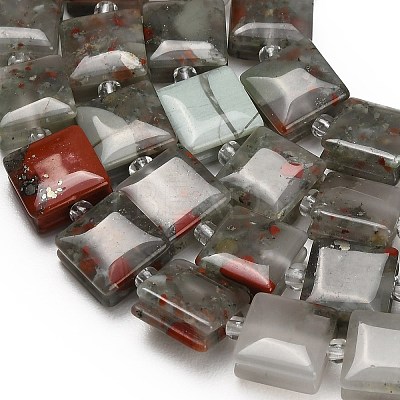 Natural African Bloodstone Beads Strands GG-F802-B17-01-1