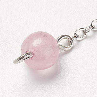 Chakra Natural Rose Quartz Dowsing Pendulums X-G-F516-01C-1